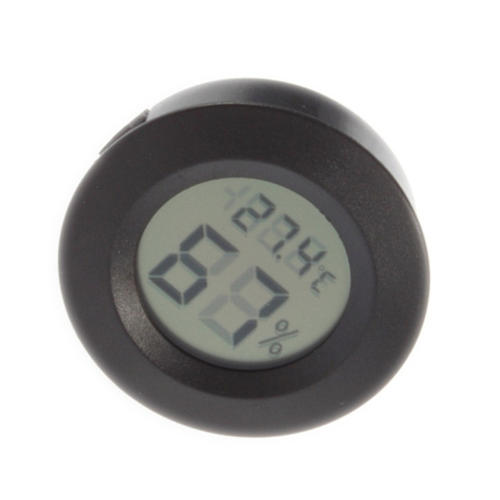termometro higrometro redondo empotable para incubadora nevera camara frigorifica temperatura humedad digital